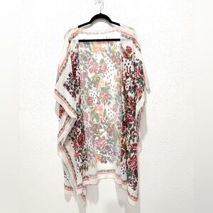 Floral long Sheer Kimono‎ OS